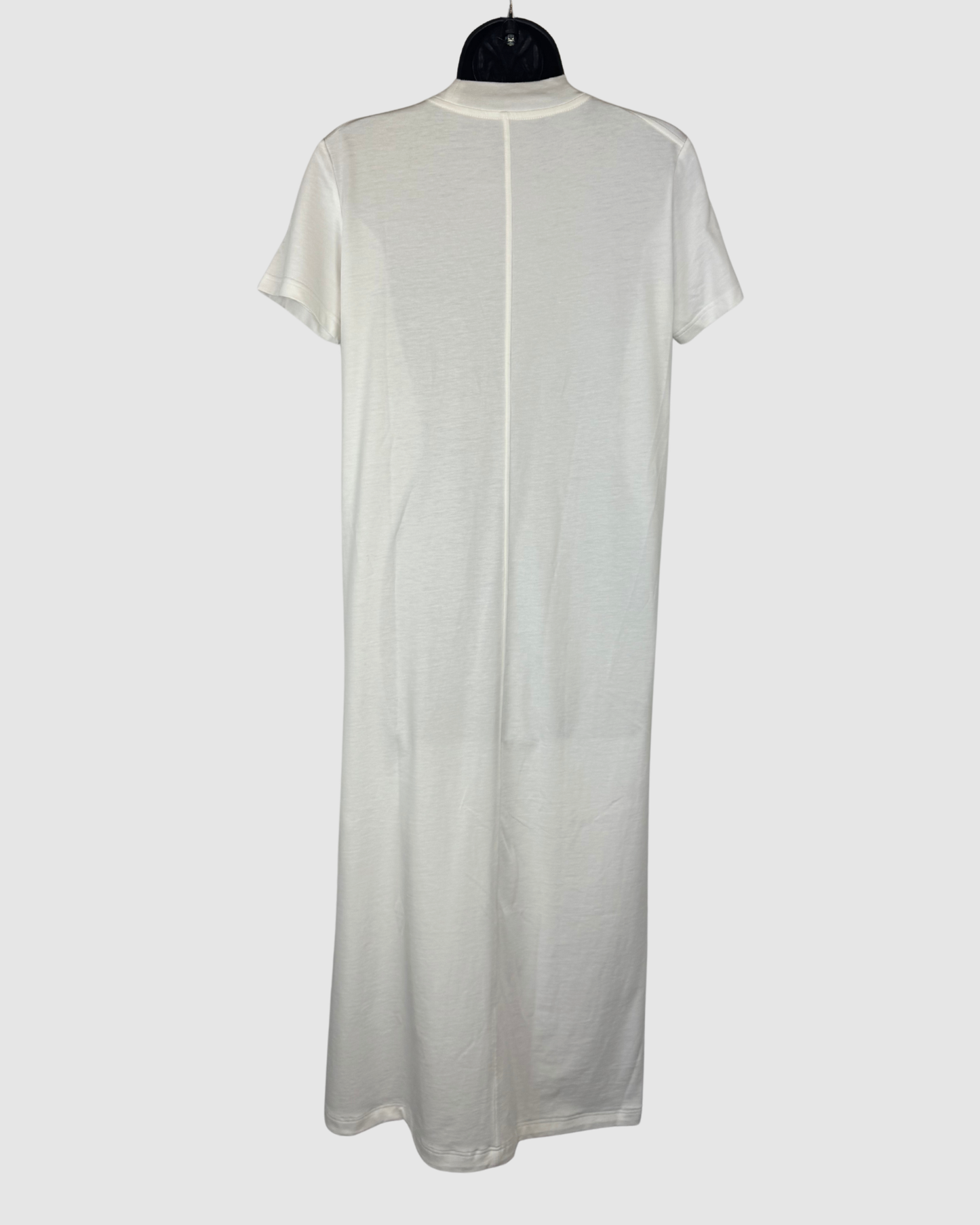 The Row White Midi Short Sleeve T-Shirt Dress