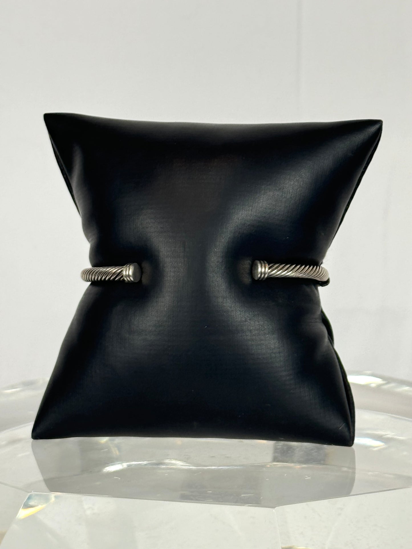 David Yurman Renaissance Blue Topaz Sterling Silver Cable Bracelet w/ 18K Gold Accents