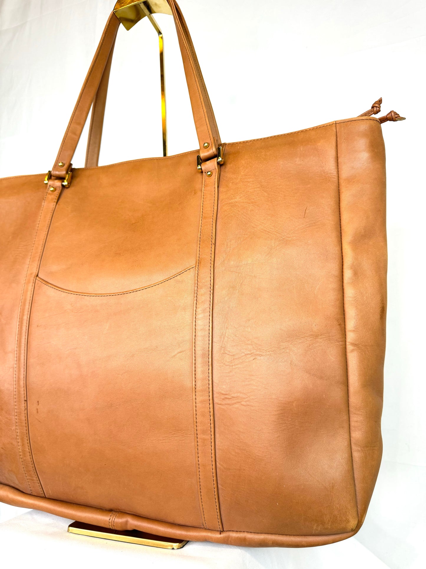 Rodolpo Roca Light Brown Leather Tote