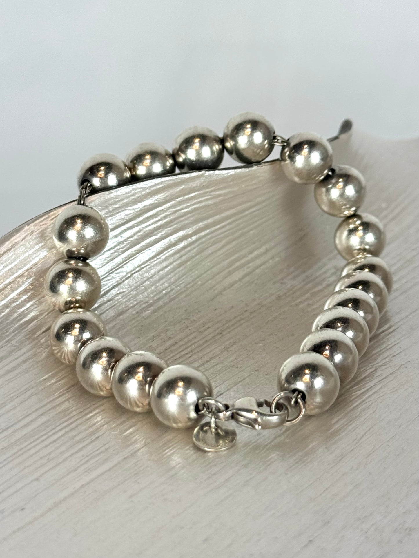 Tiffany & Co Sterling Silver Beaded Bracelet