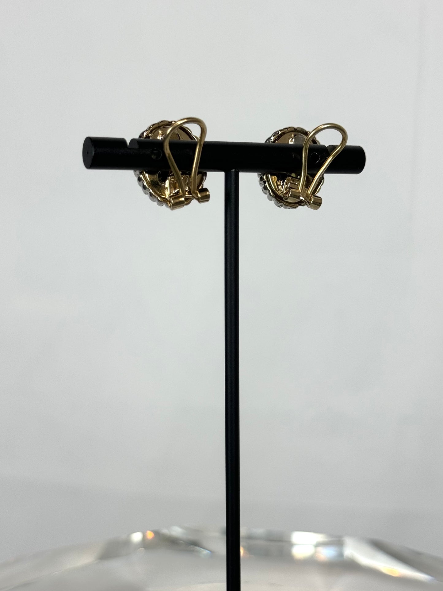 David Yurman Oval Peridot & Twist Sterling Silver Clip On Earrings