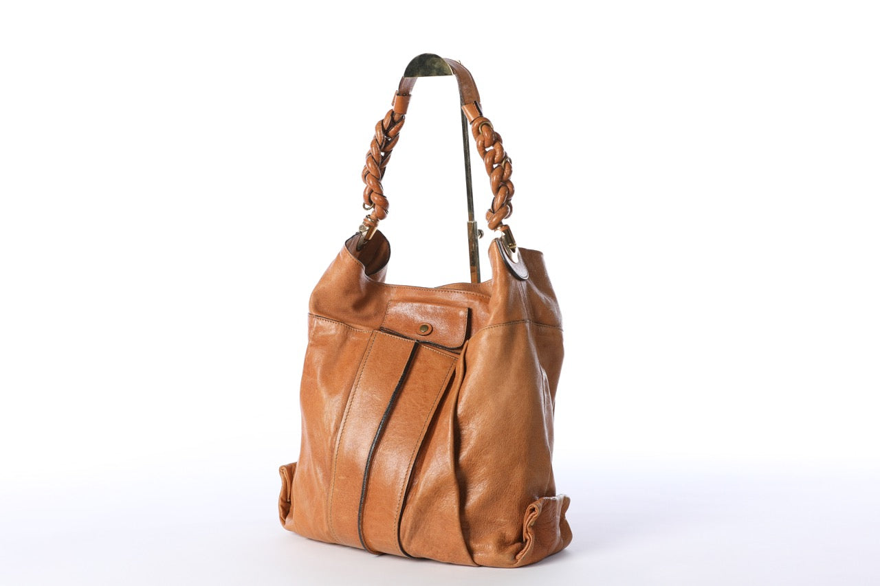 Chloe Brown "Heloise" Large Shoulder Handbag