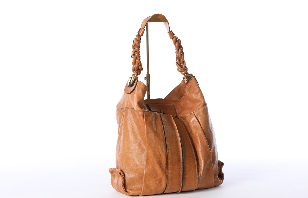 Chloe Brown "Heloise" Large Shoulder Handbag