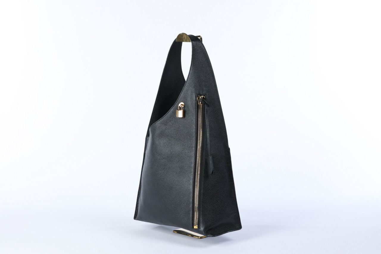 Tom Ford Large Single Strap Hobo Bag w Gold Hardware