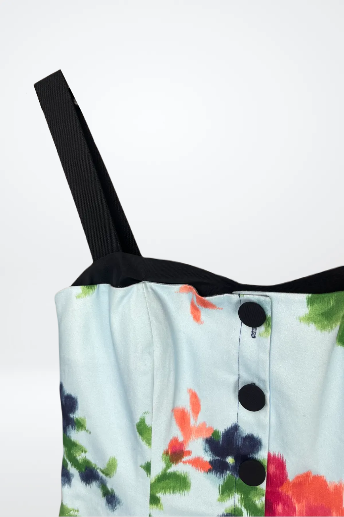 Carolina Herrera Floral Print Midi Length Dress NWT