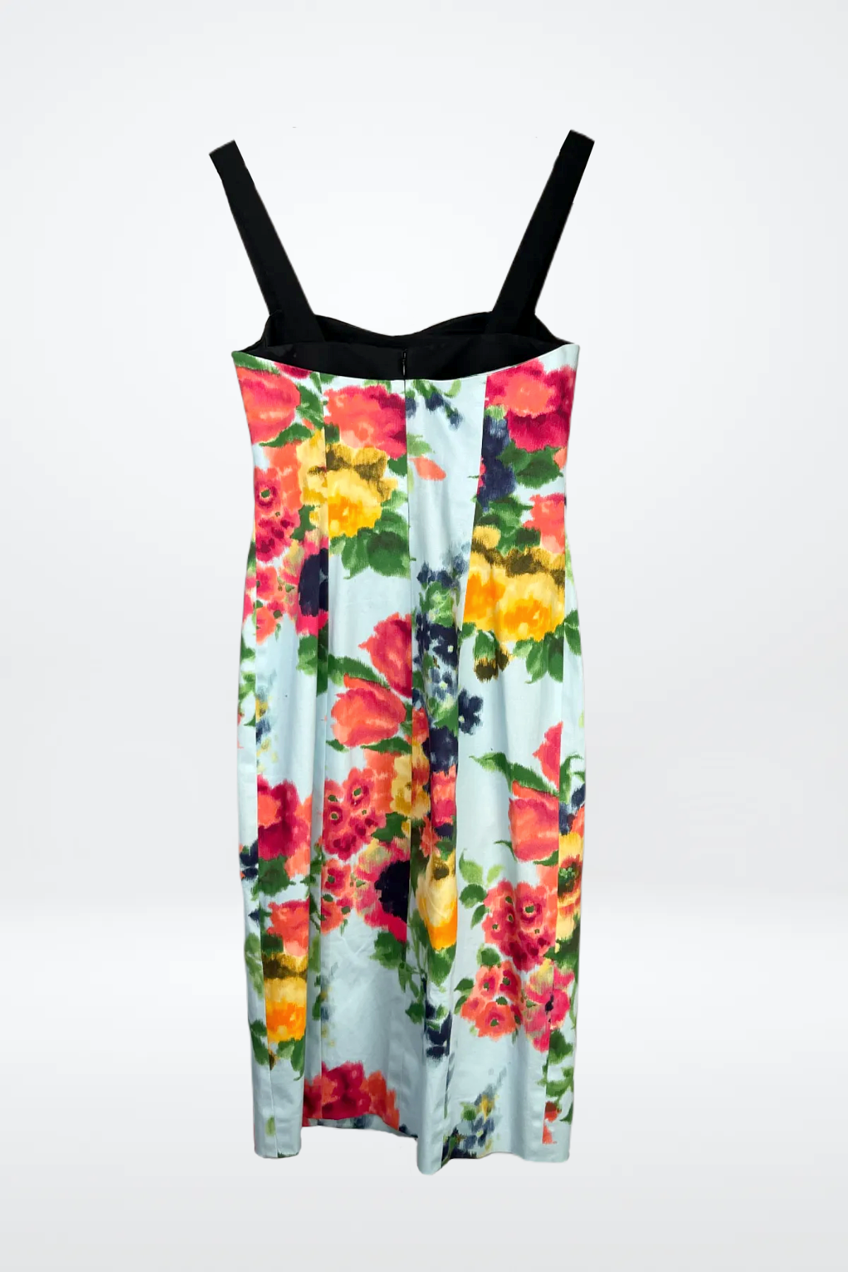 Carolina Herrera Floral Print Midi Length Dress NWT