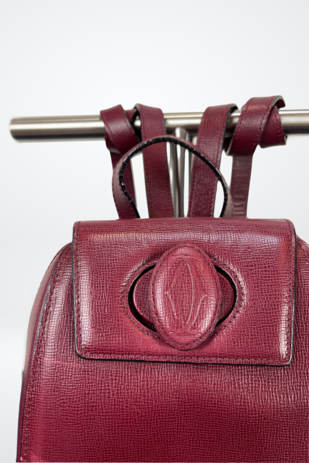 Cartier Leather Backpack with Insignia