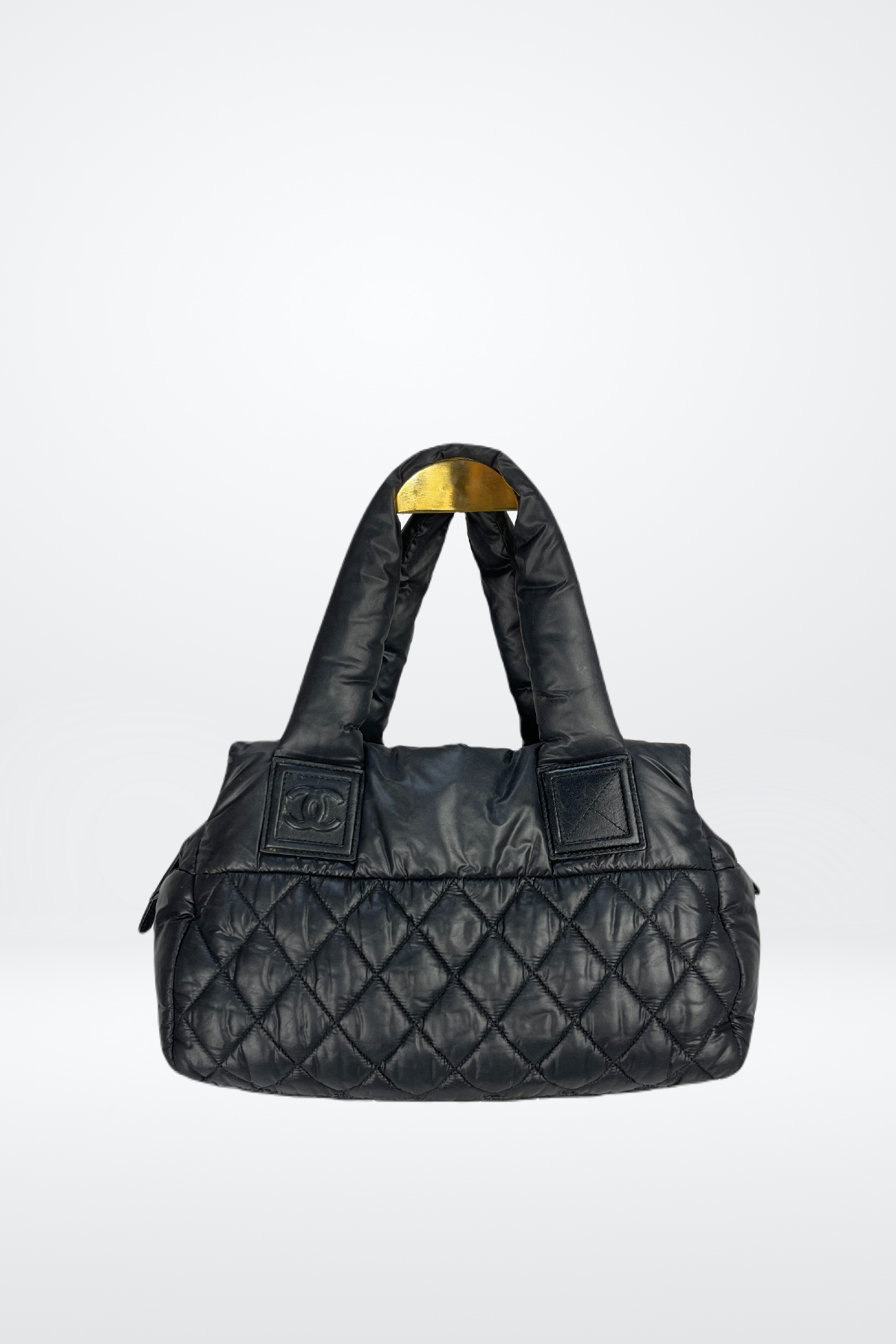 Chanel Quilted Nylon Puffer Bag - Coco Cocoon Bowling Bag