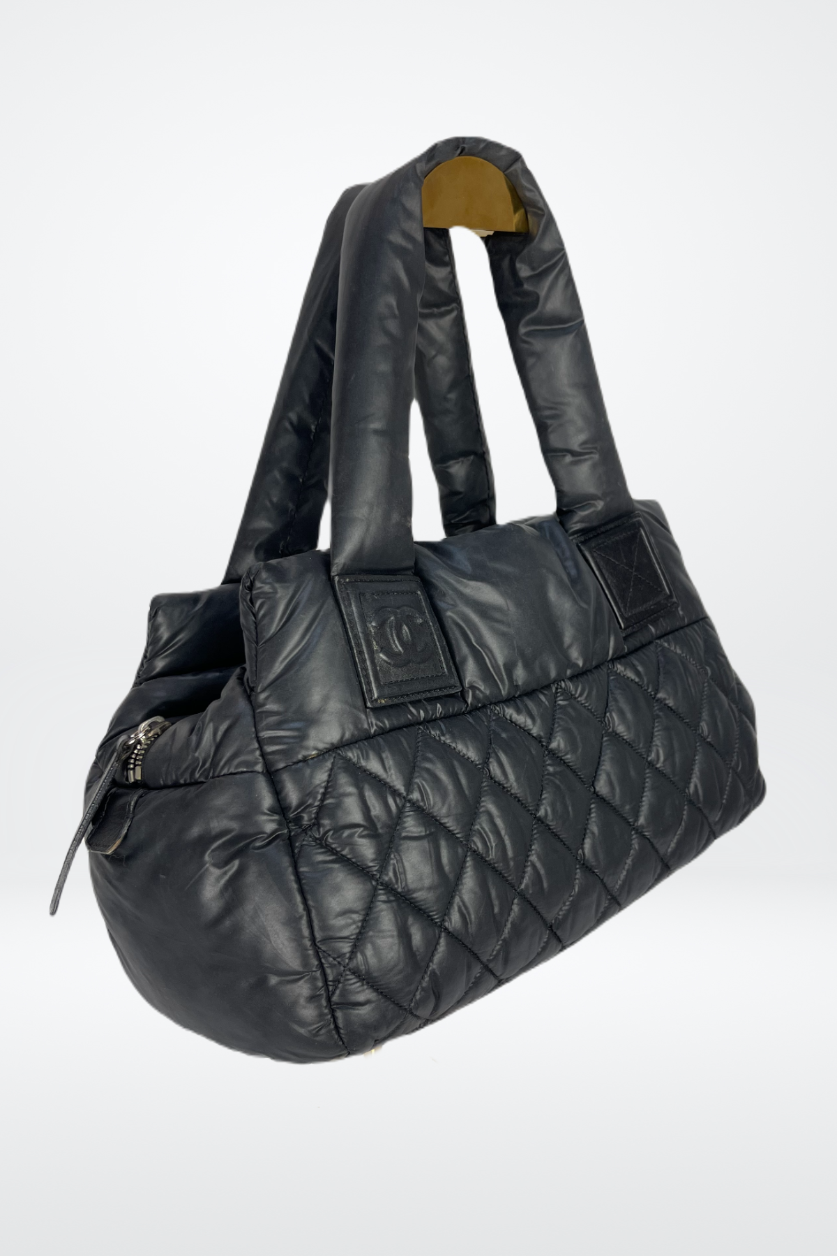 Chanel Quilted Nylon Puffer Bag - Coco Cocoon Bowling Bag