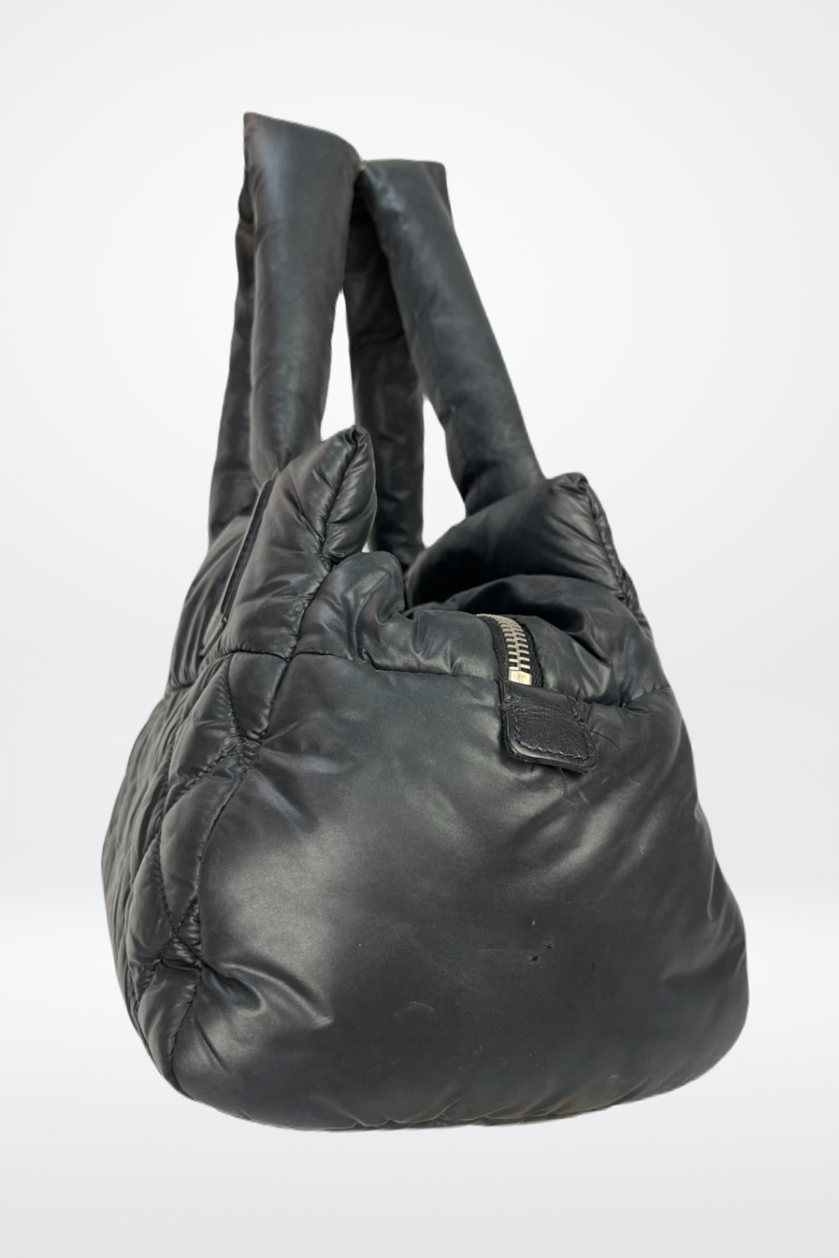 Chanel Quilted Nylon Puffer Bag - Coco Cocoon Bowling Bag