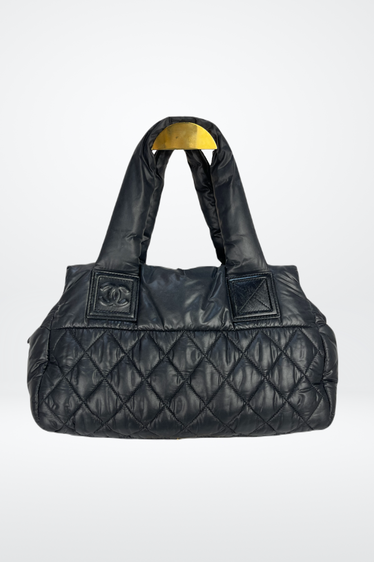 Chanel Quilted Nylon Puffer Bag - Coco Cocoon Bowling Bag