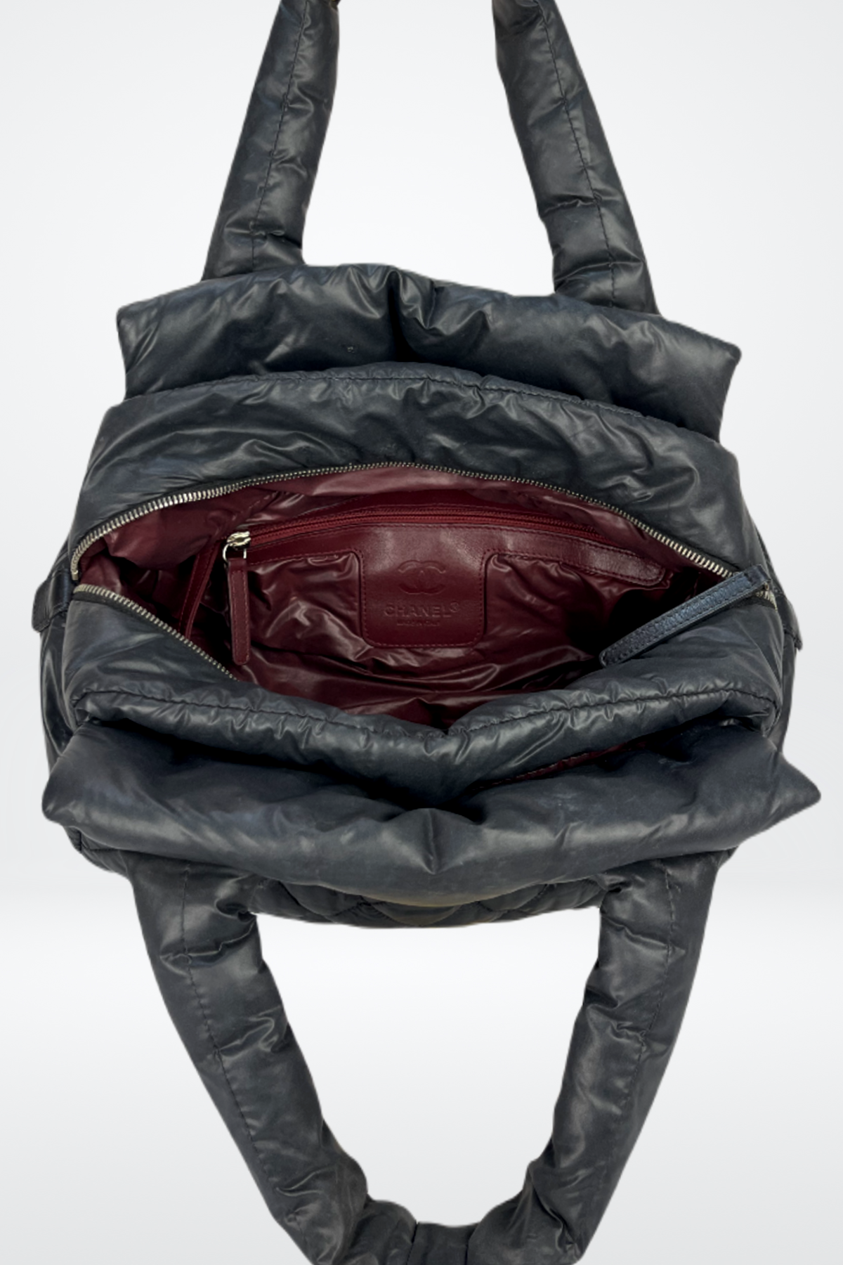 Chanel Quilted Nylon Puffer Bag - Coco Cocoon Bowling Bag