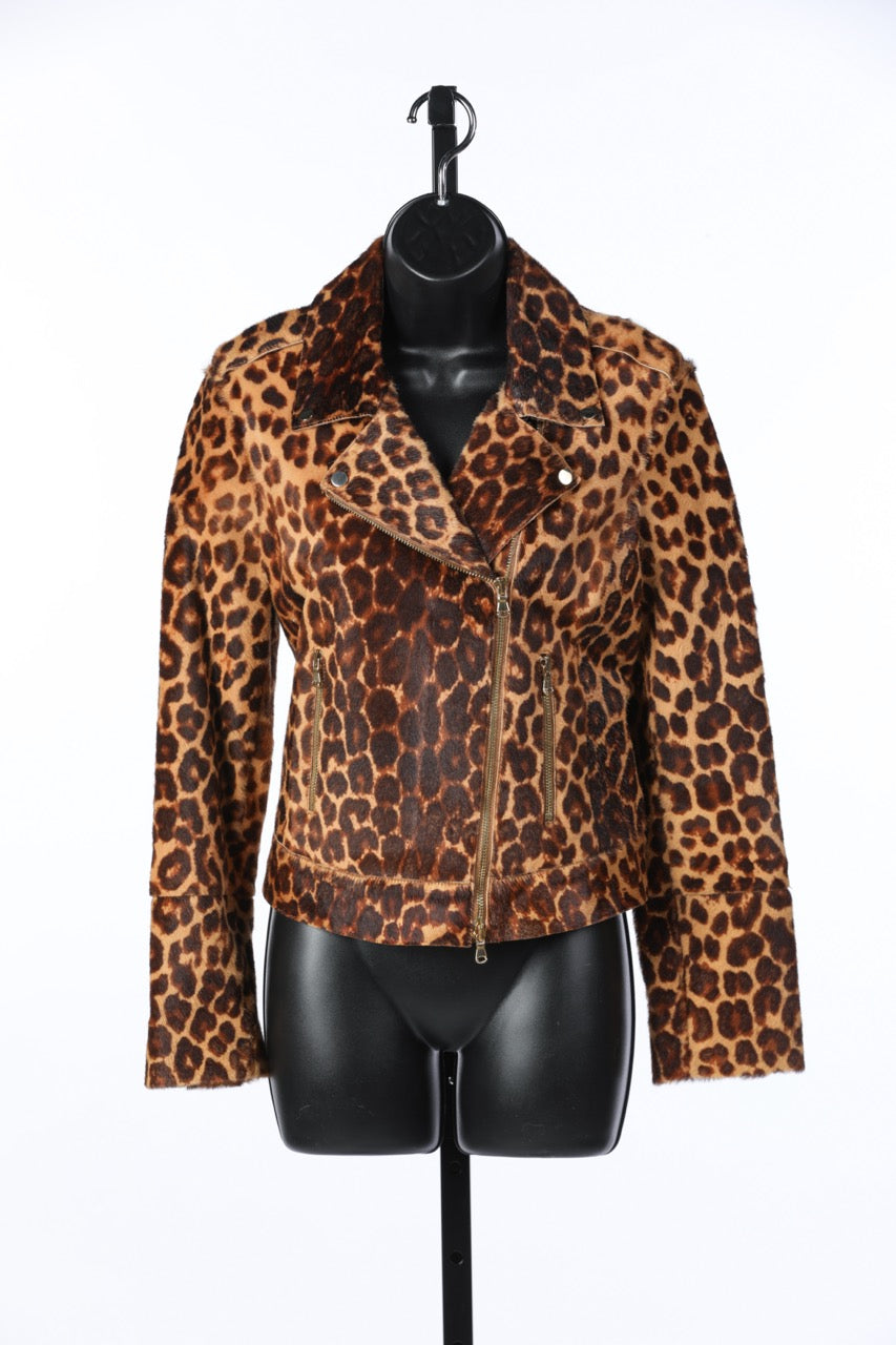 Luxury Leopard Print Belted Lapel Leather Longline Trench Coat - Coffe –  Luxedress