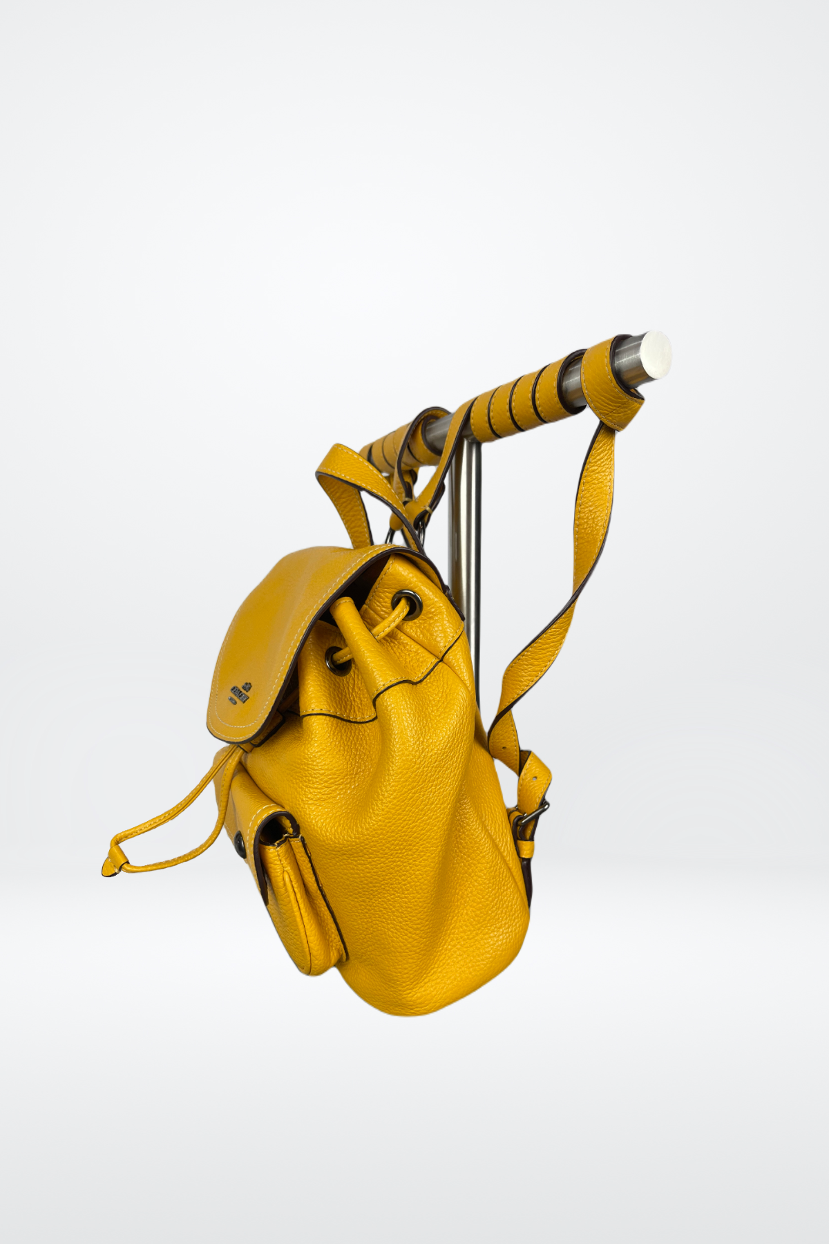 Coach Mustard Leather Mini Backpack