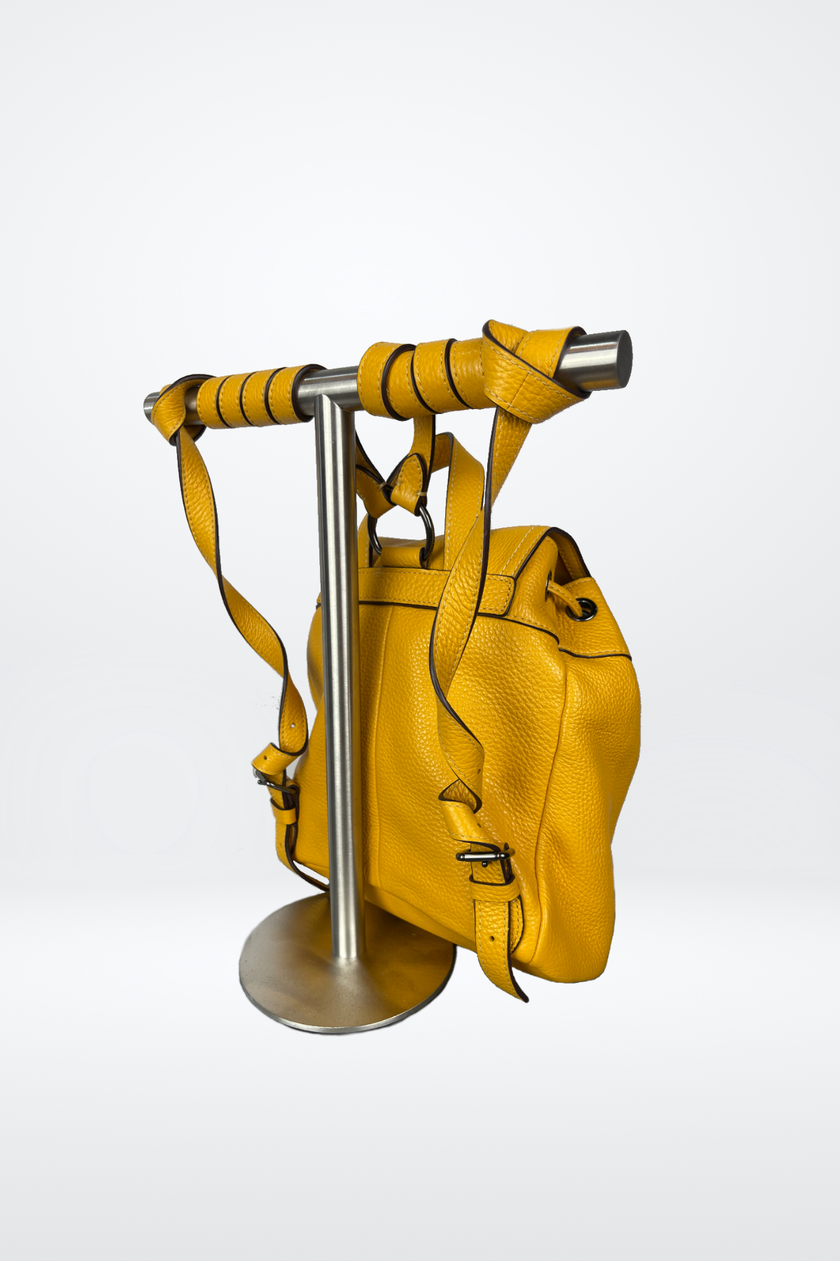 Coach Mustard Leather Mini Backpack