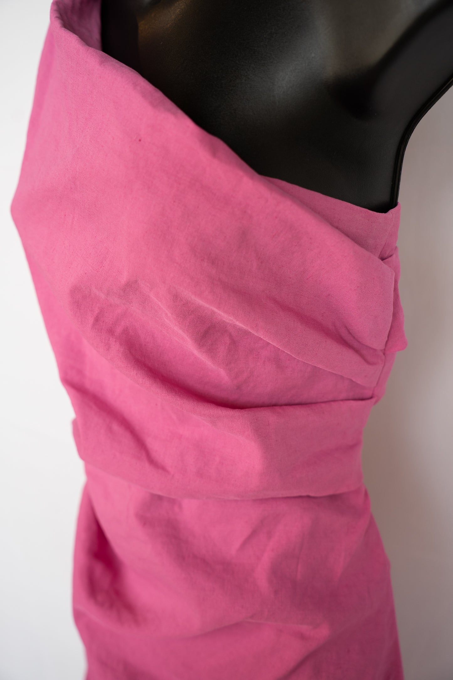 ALC Hot Pink One Shoulder Ruched Mini Dress NWT