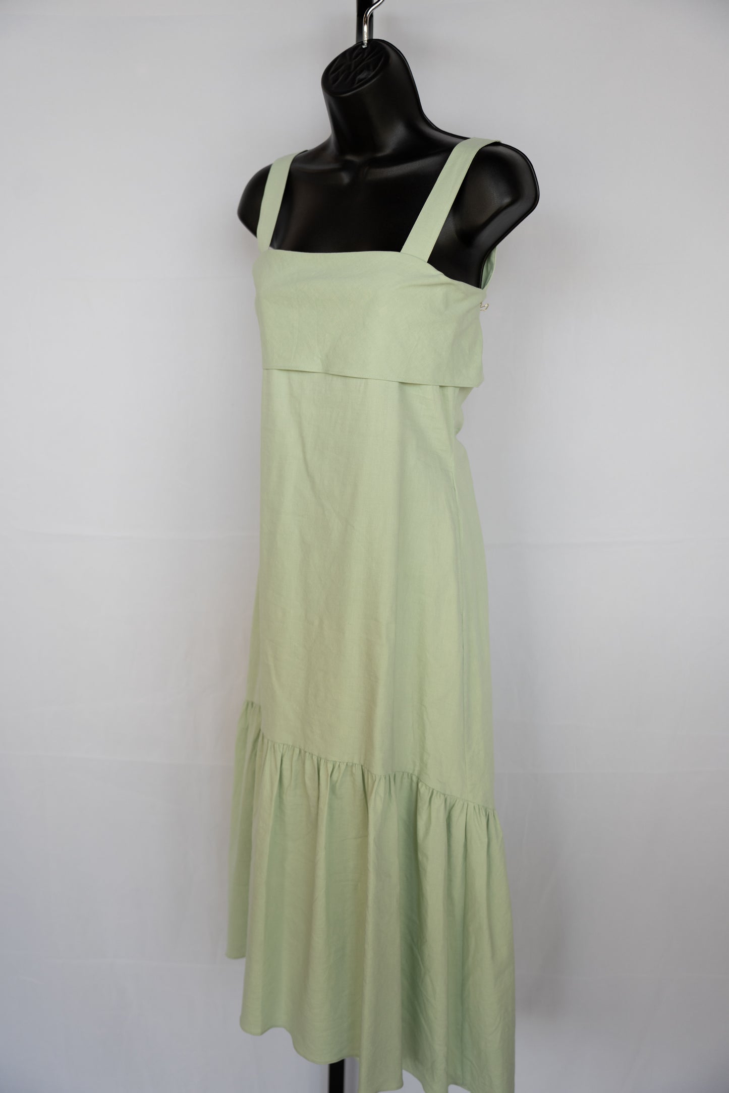 Theory Mint Sleeveless Midi Tie Back Dress NWT