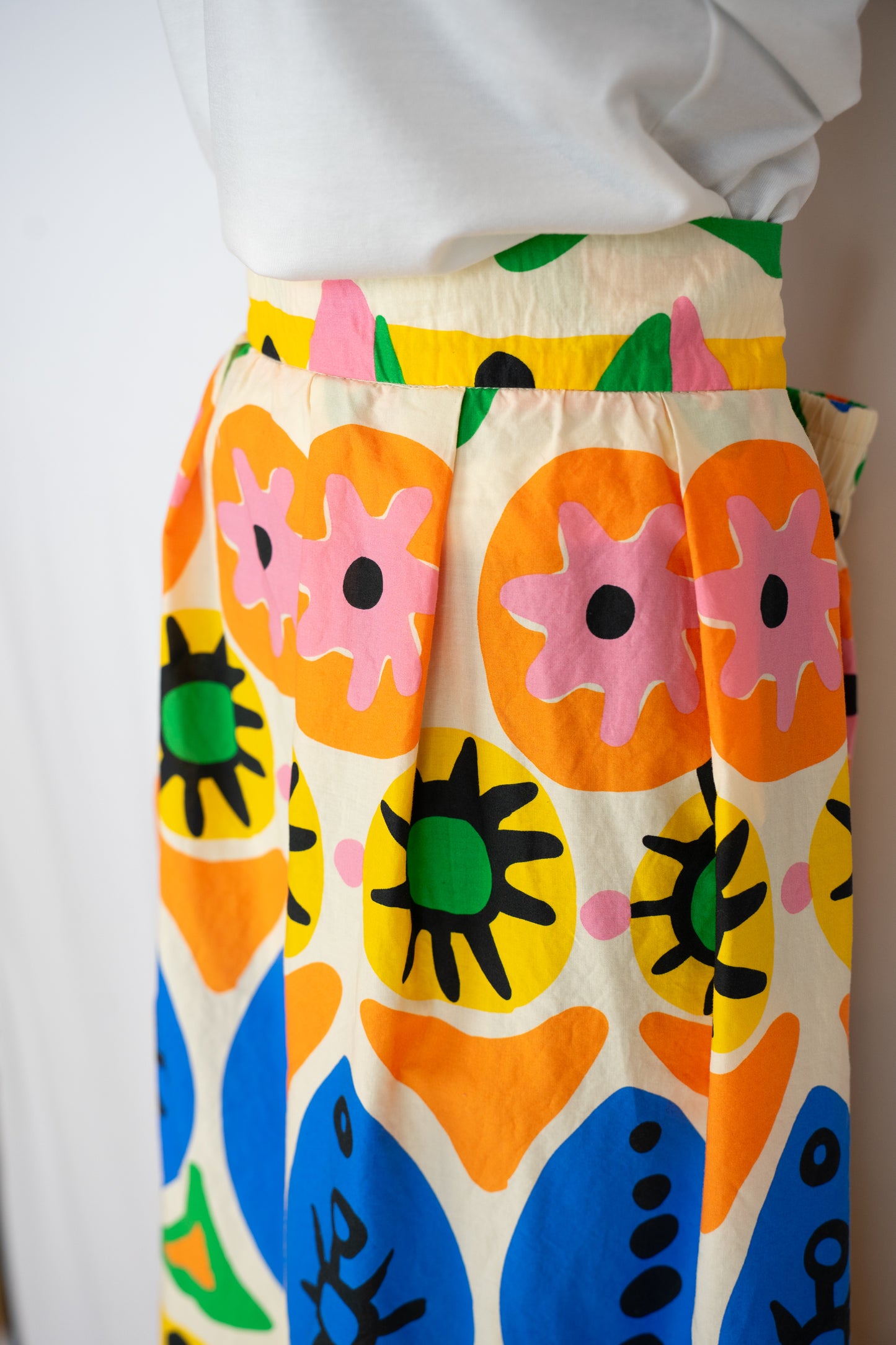 Joie Cotton Multi Colored Multi Pattern Maxi Skirt