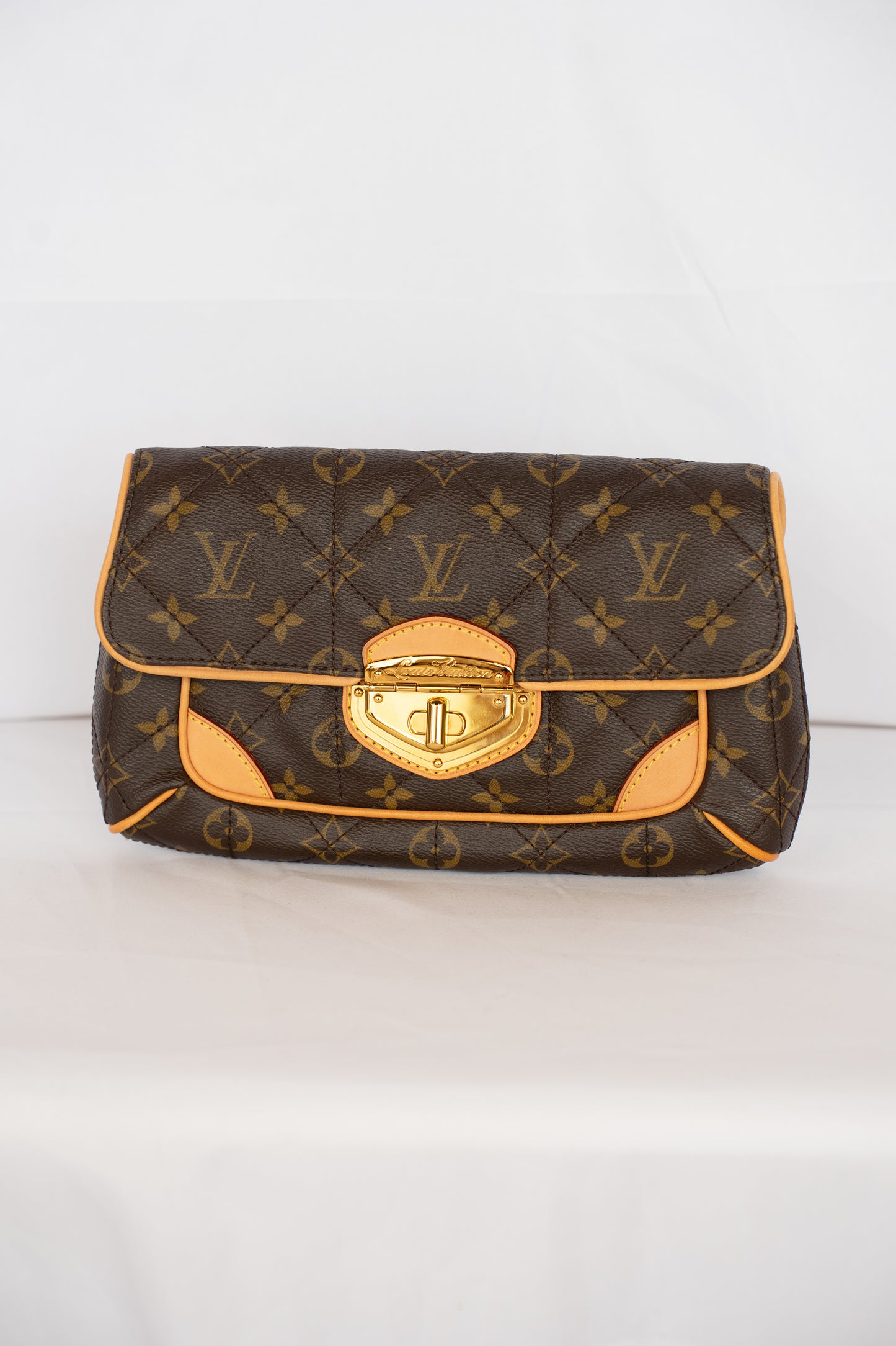 Louis Vuitton Brown Monogram Coated Canvas Etoile Clutch
