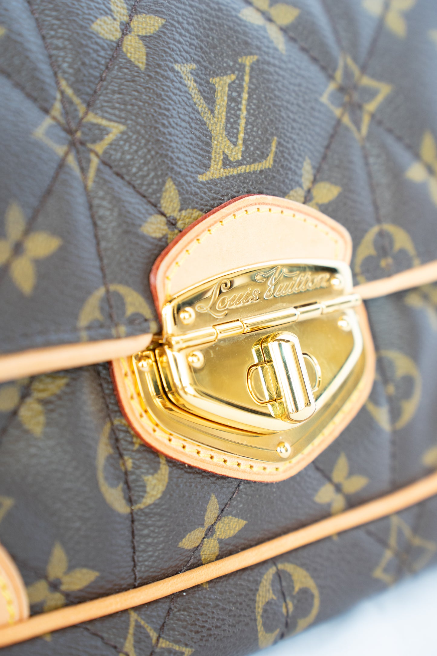 Louis Vuitton Brown Monogram Coated Canvas Etoile Clutch