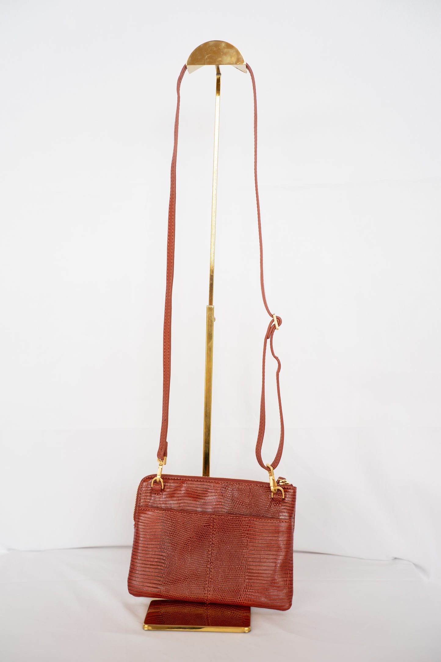 Hammit Leather Crossbody Bag w/ Gold Hardware