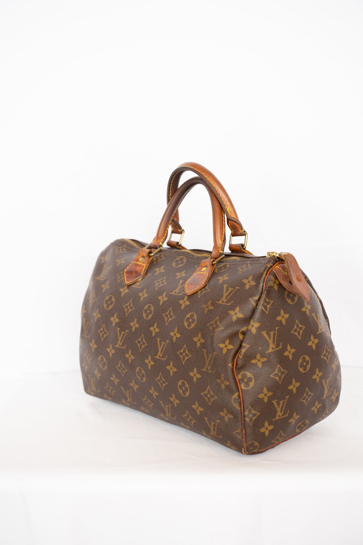 Louis Vuitton Brown Monogram Speedy 30 Top Handle