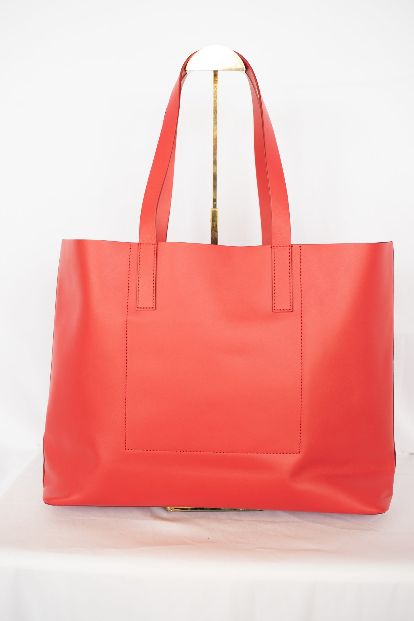 Everlane Red Italian Leather Large Tote