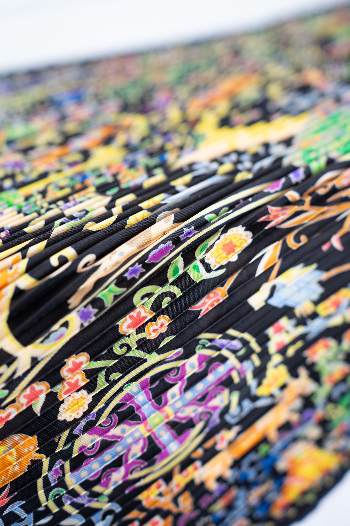 Hermes Le Carre Plisse Pleated Silk Scarf