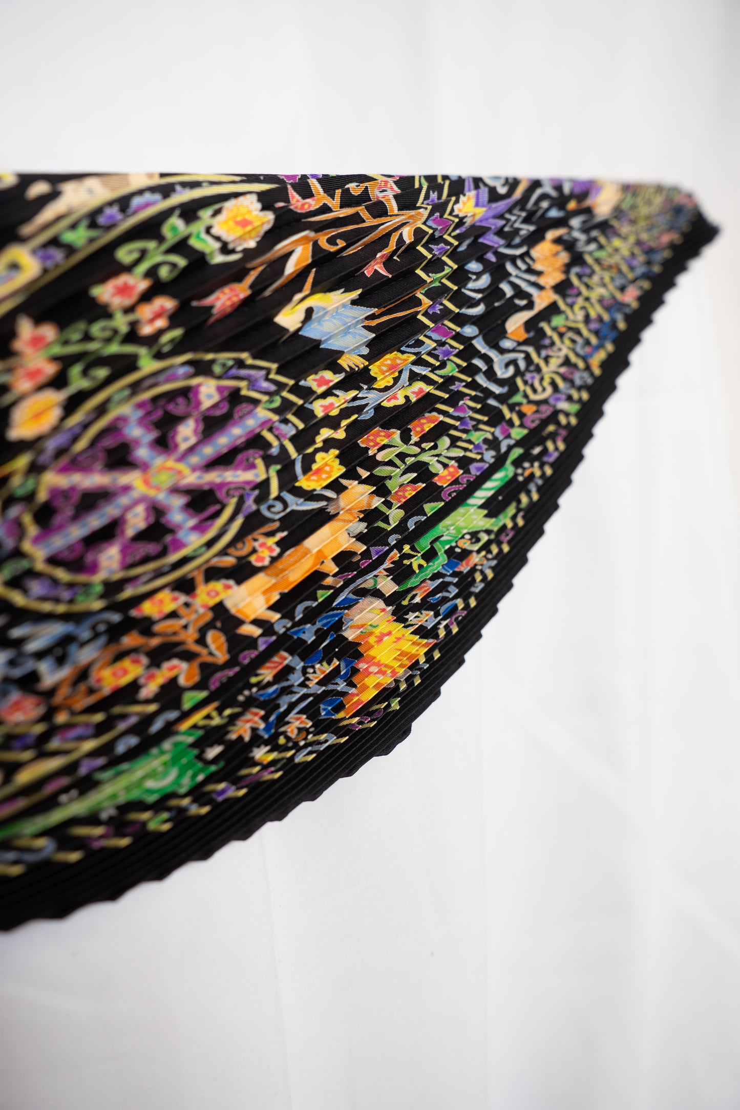 Hermes Le Carre Plisse Pleated Silk Scarf