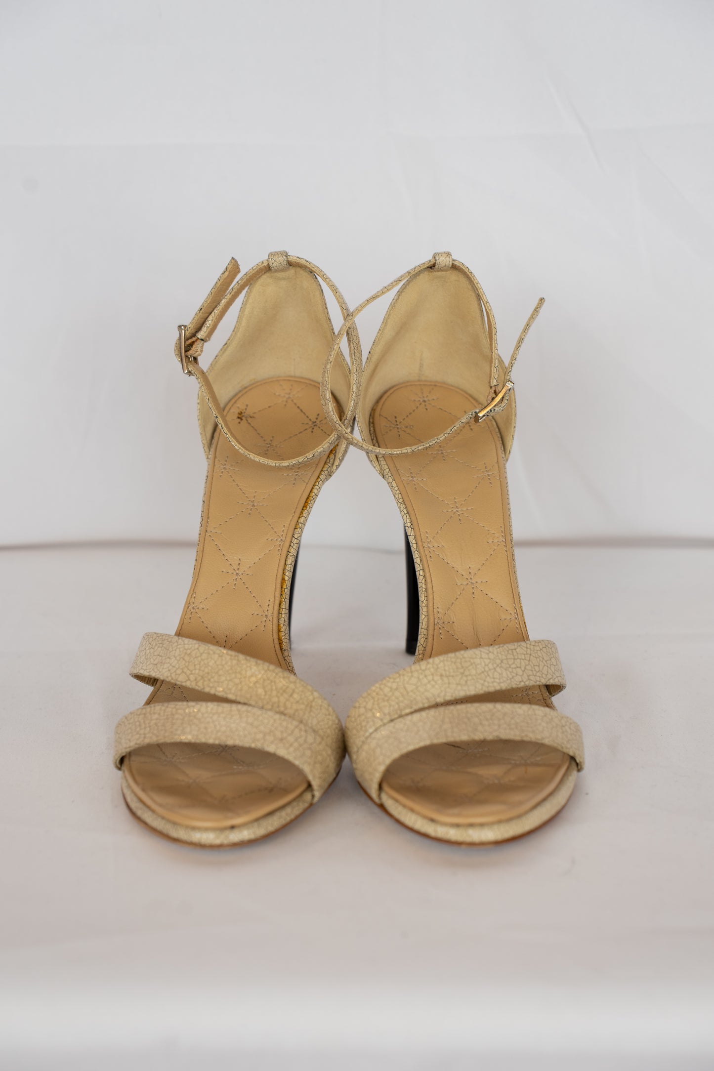 DUSTBAG - Chanel Double Toe Strap/Ankle Strap Heeled Sandals SIZE 7