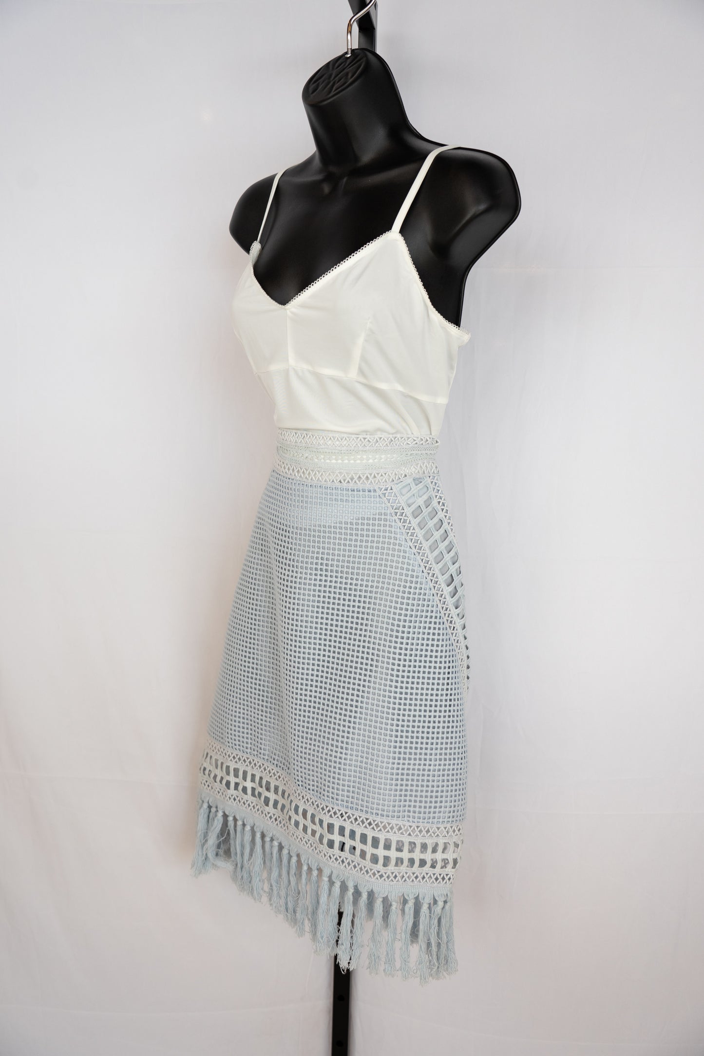 Jonathan Simkhai Tassel Accents Knee-Length Skirt