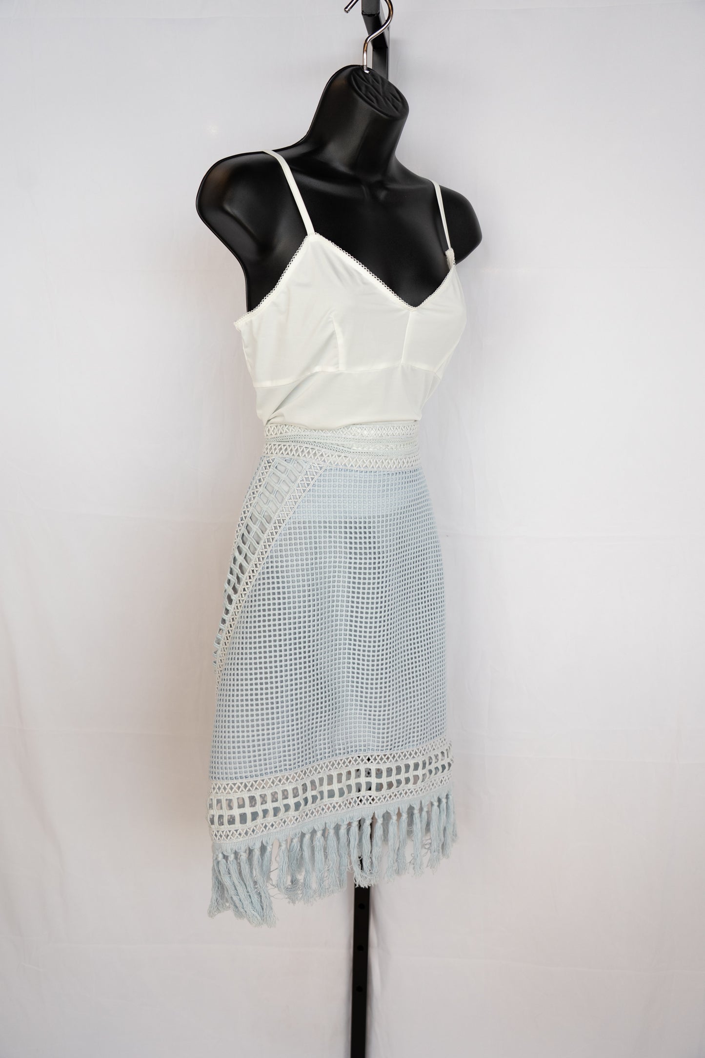 Jonathan Simkhai Tassel Accents Knee-Length Skirt