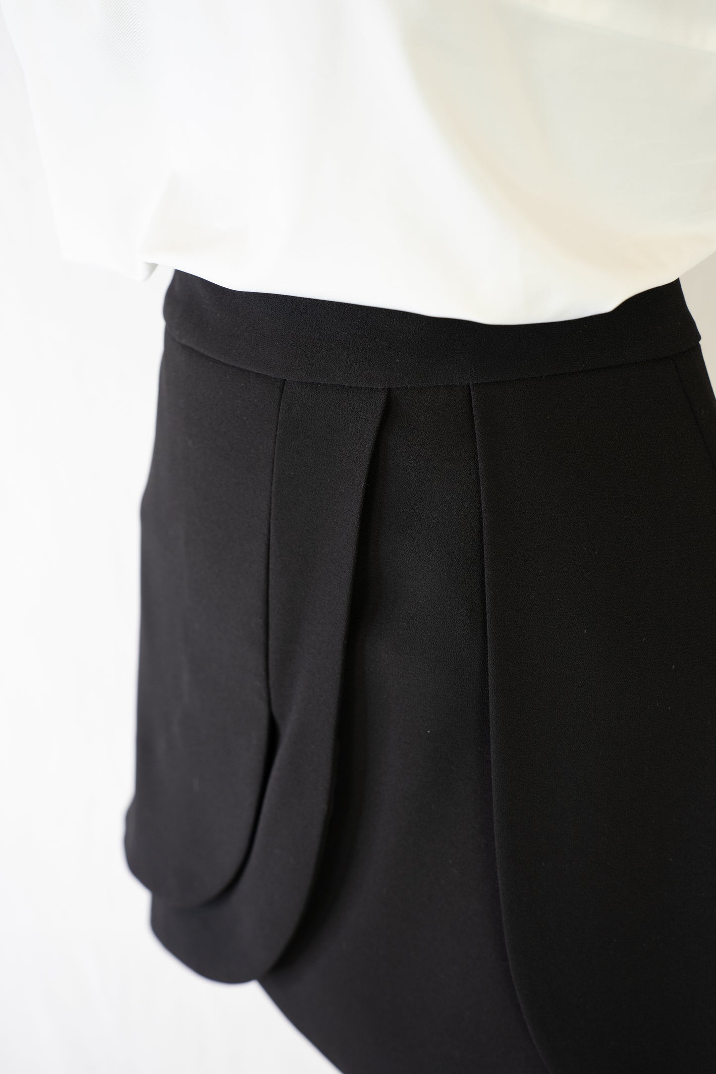 Alice + Olivia Black Layered Mini Skirt
