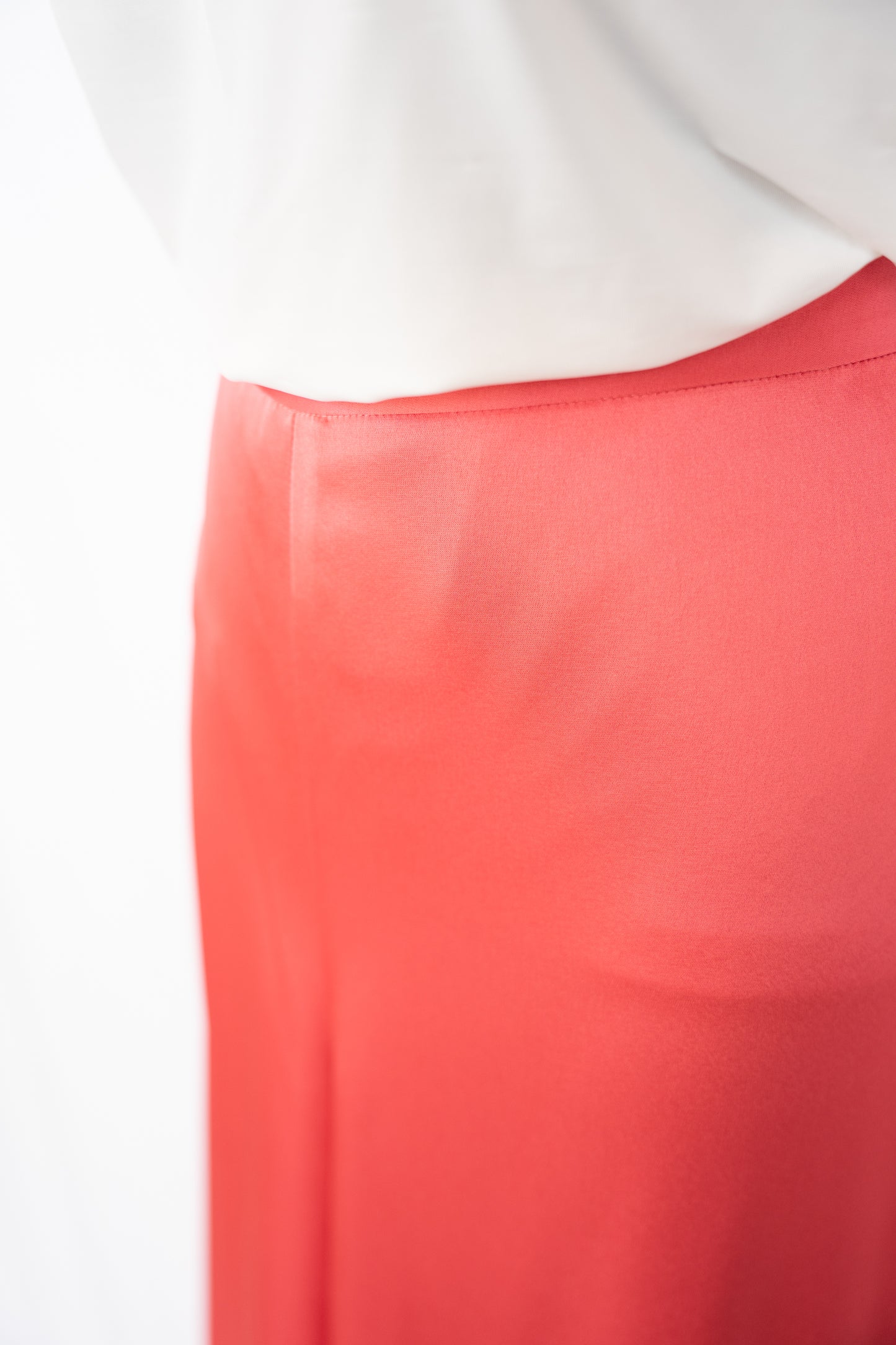 St. John Coral Satin Wide Leg Pants