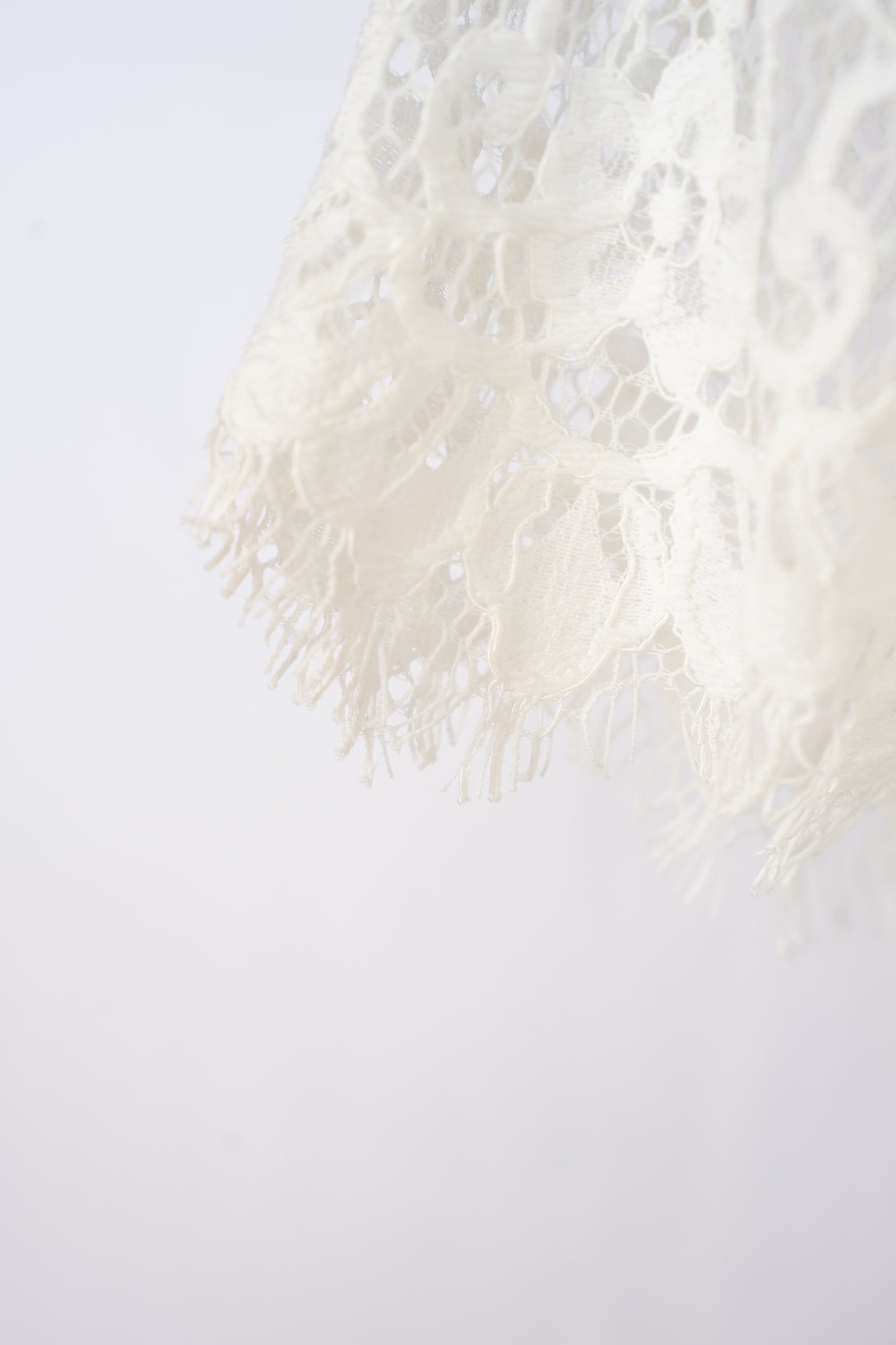Marjolaine White Lace Short Sleeve Button Up Knee-Length Dress NWT