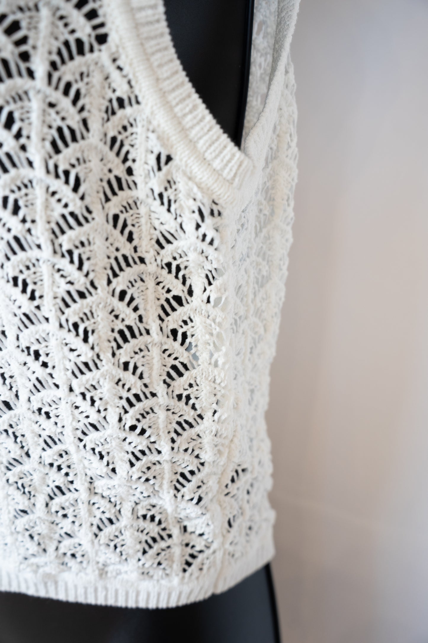 Zimmermann White Crochet Sleeveless Crop Tank Top (Part of Set)