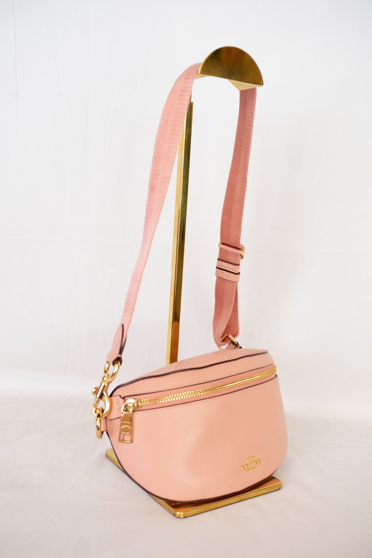 Coach Dusty Pink x Selena Gomez Belt Bag w Gold Hardware
