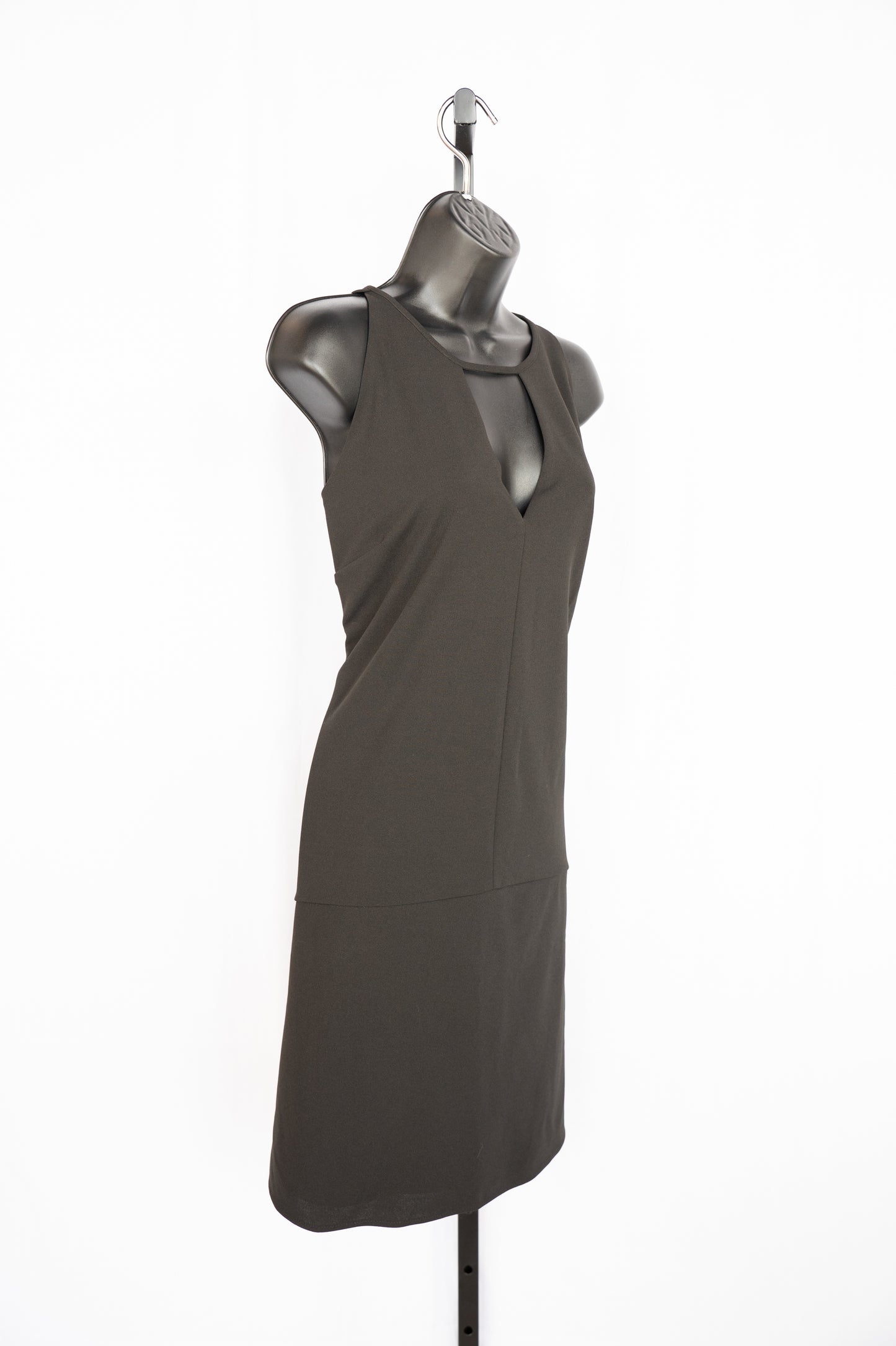 Sam Edelman Black Halter Double V-Neck Knee-Length Dress NWT