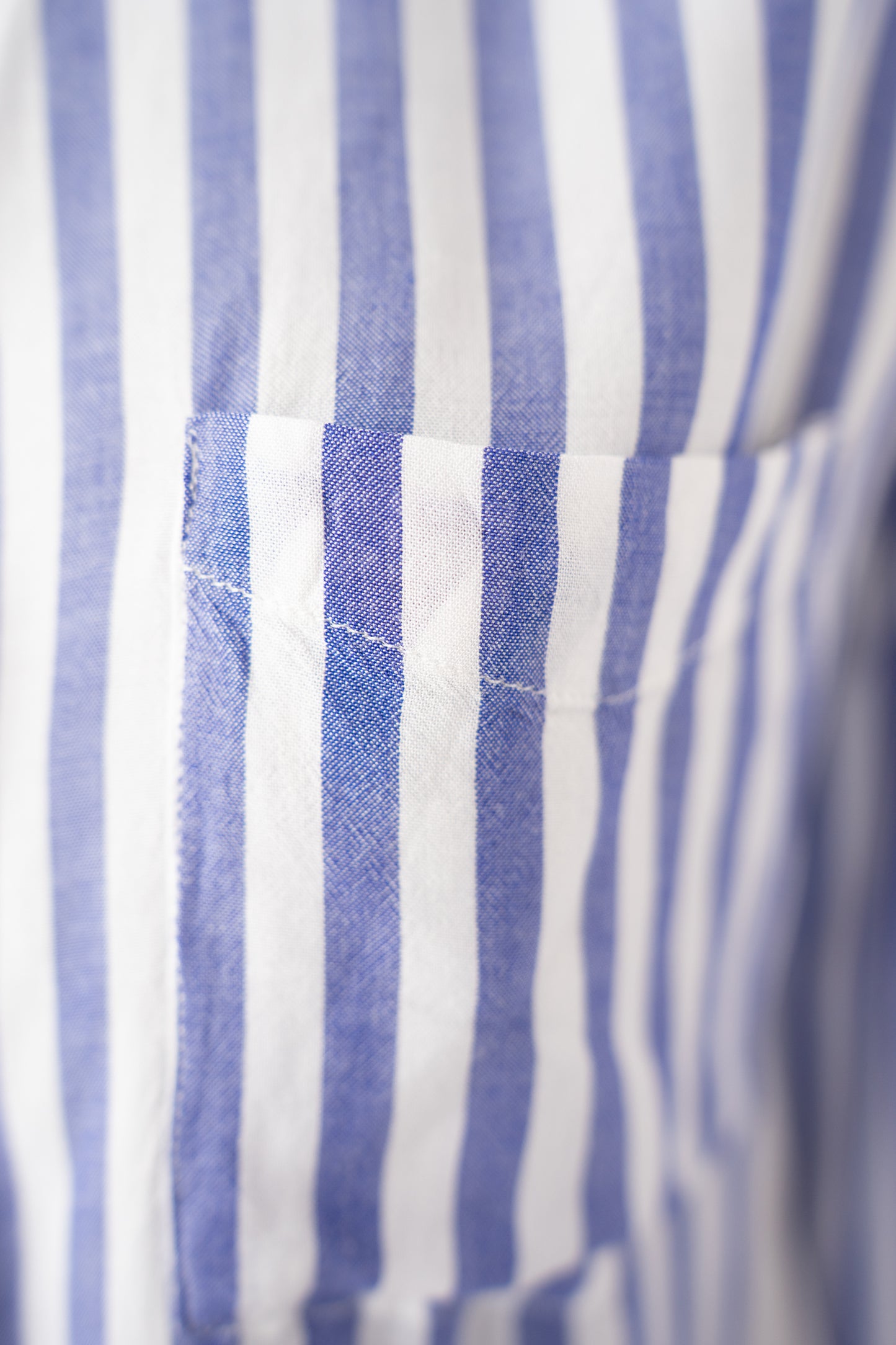 Rails Blue & white Striped Long Sleeve Knot Tie Button Up Blouse