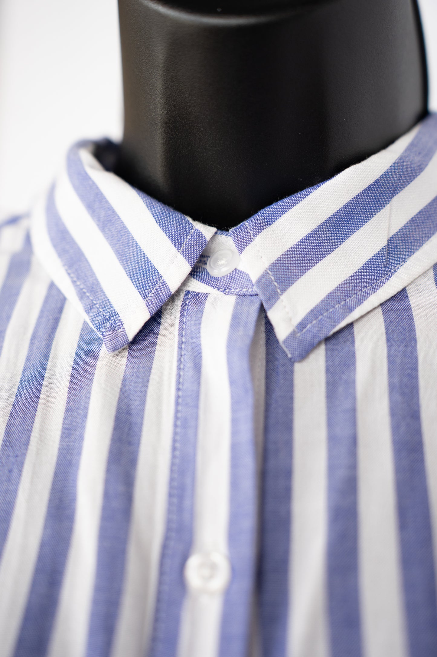 Rails Blue & white Striped Long Sleeve Knot Tie Button Up Blouse