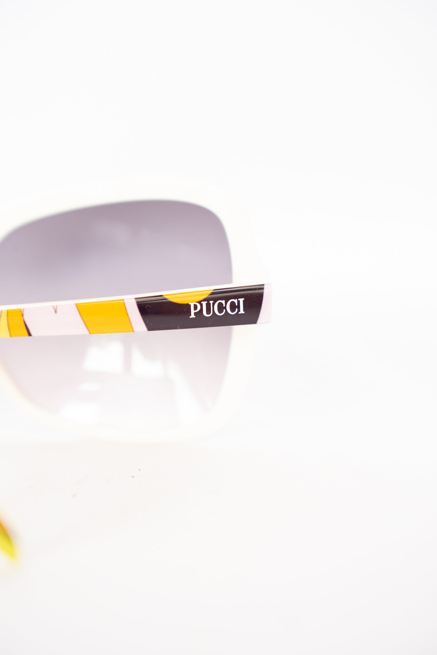 COMES WITH CASE - Emilio Pucci Orange Pink & Yellow Oversized Sunglasses