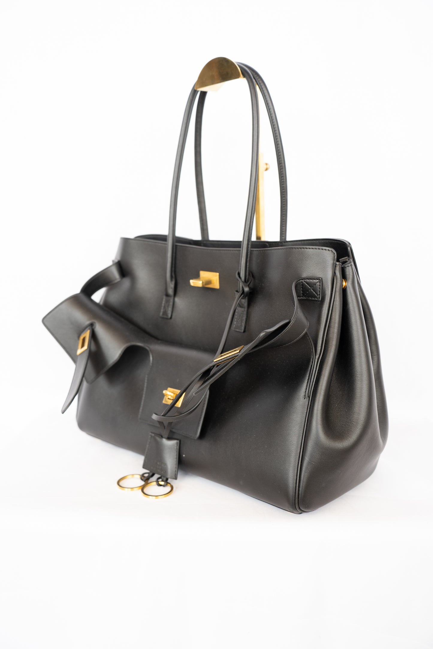 COMES WITH BOX - Balenciaga Large Black Bel Air Carry All Tote