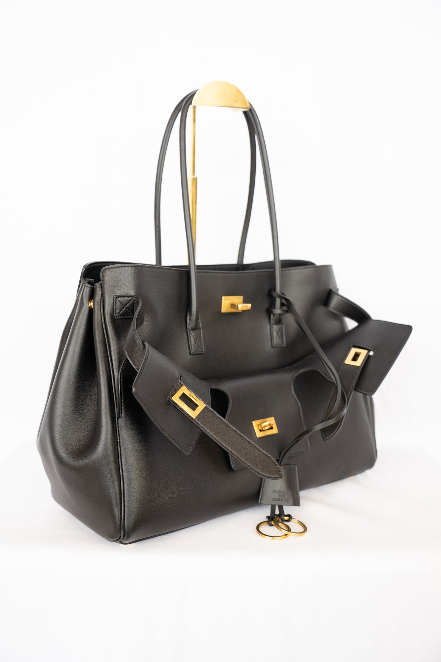 COMES WITH BOX - Balenciaga Large Black Bel Air Carry All Tote