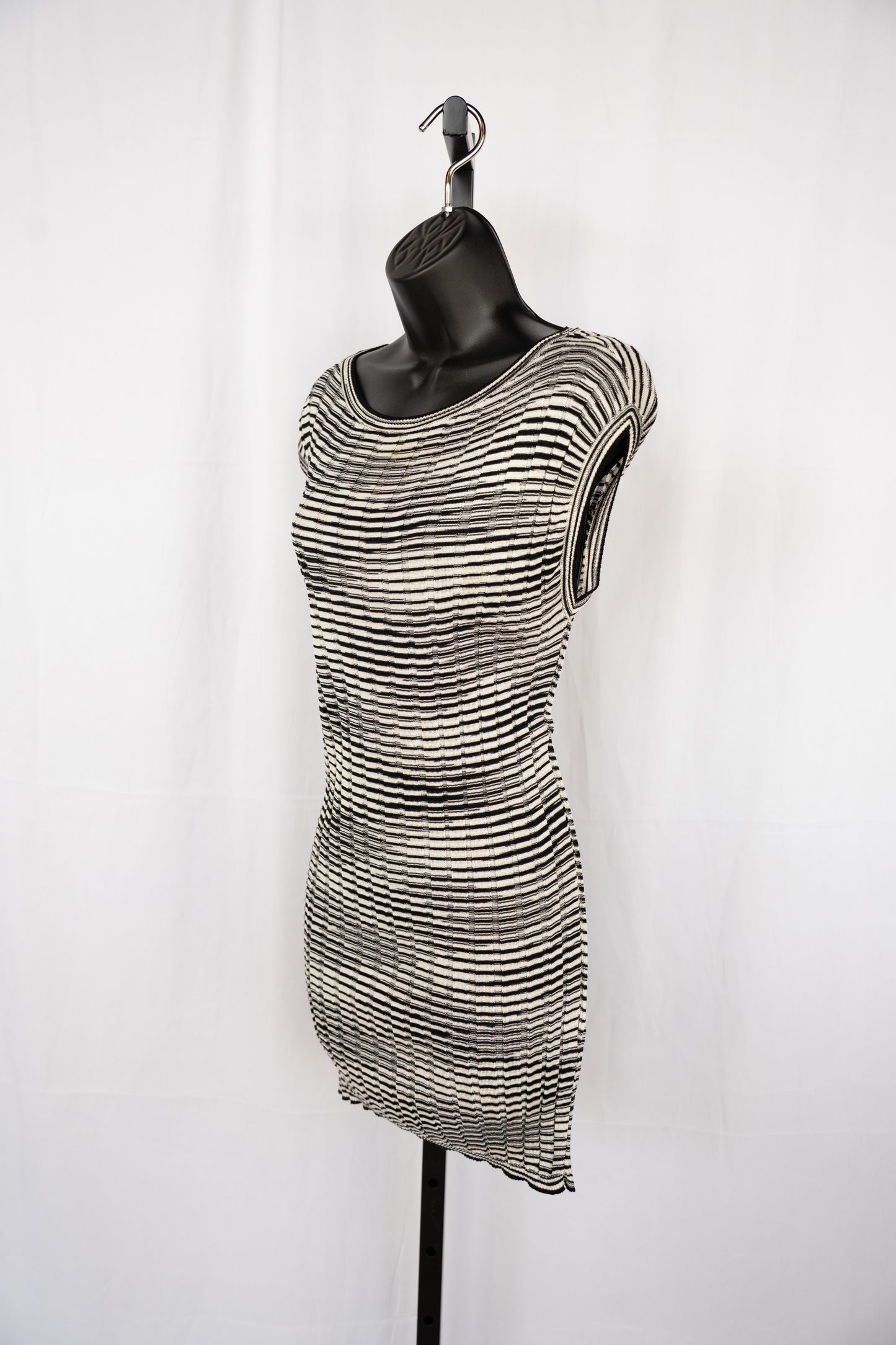 Missoni Cashmere Blend Black & White Stripe Knit Sweater/Tank Top Set