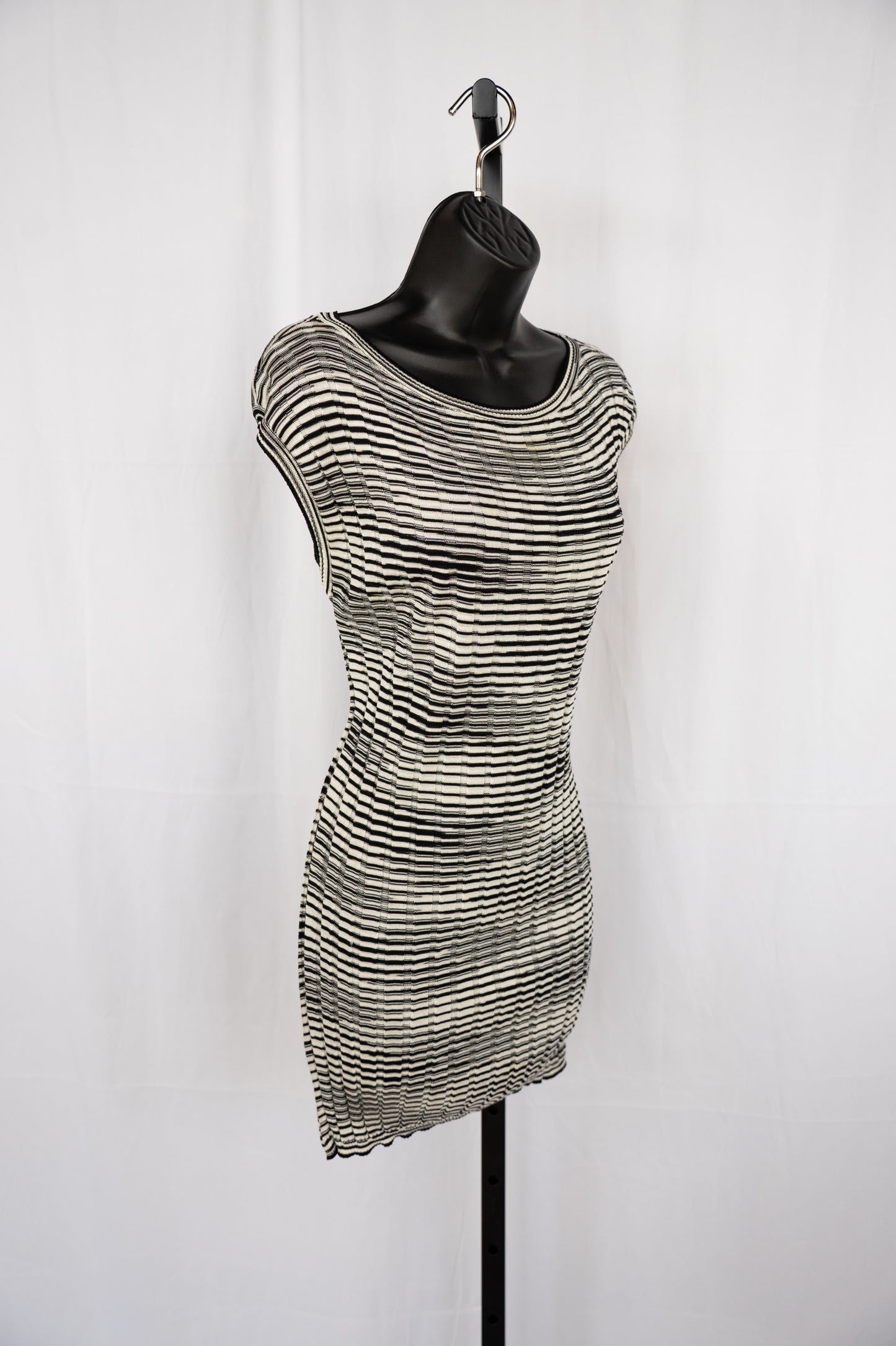 Missoni Cashmere Blend Black & White Stripe Knit Sweater/Tank Top Set