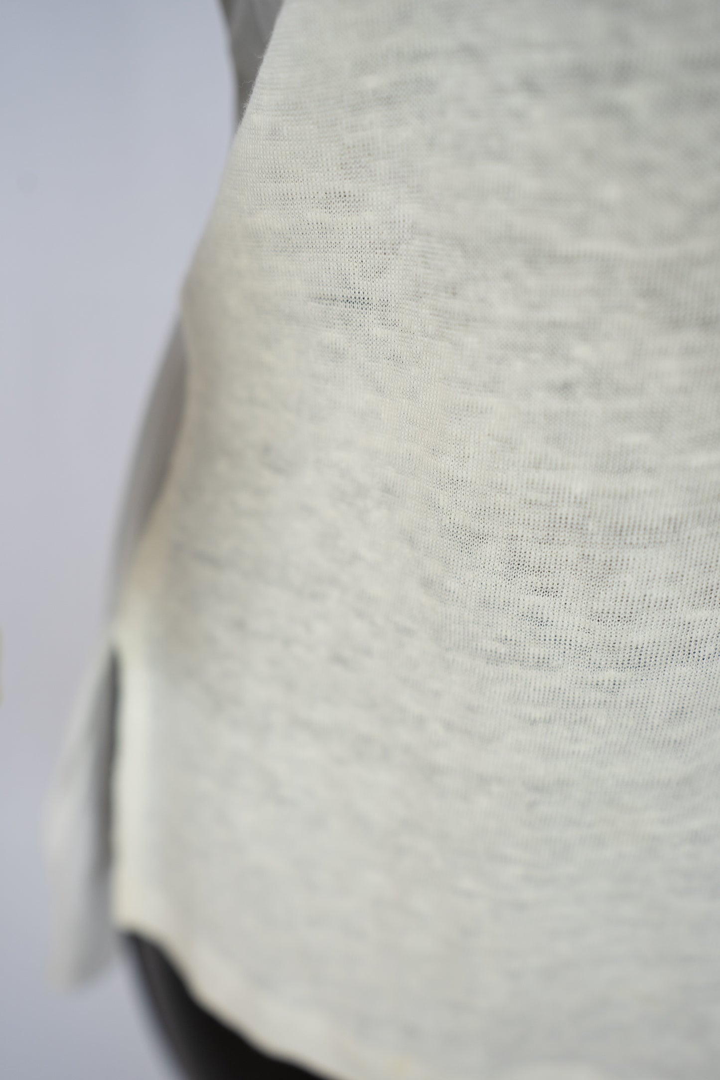 Sandro Linen Chiffon Long Sleeve Pleated Asymmetrical Hem Top