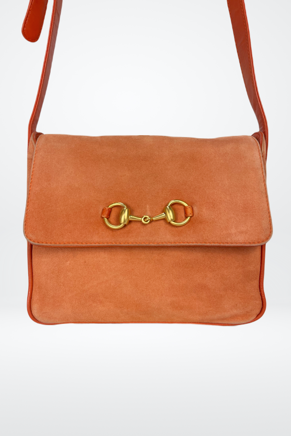 Vintage Gucci Suede Cross Body Shoulder Bag