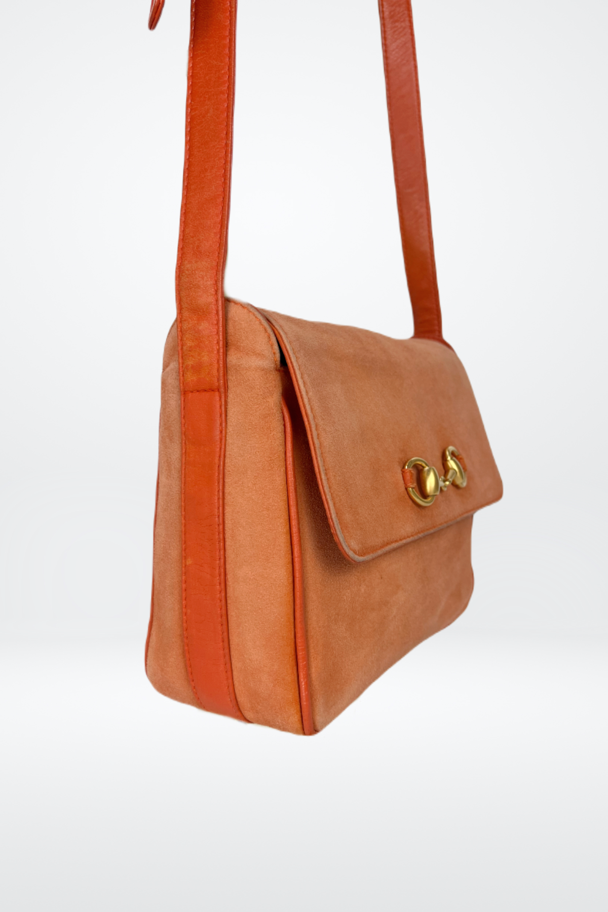 Vintage Gucci Suede Cross Body Shoulder Bag