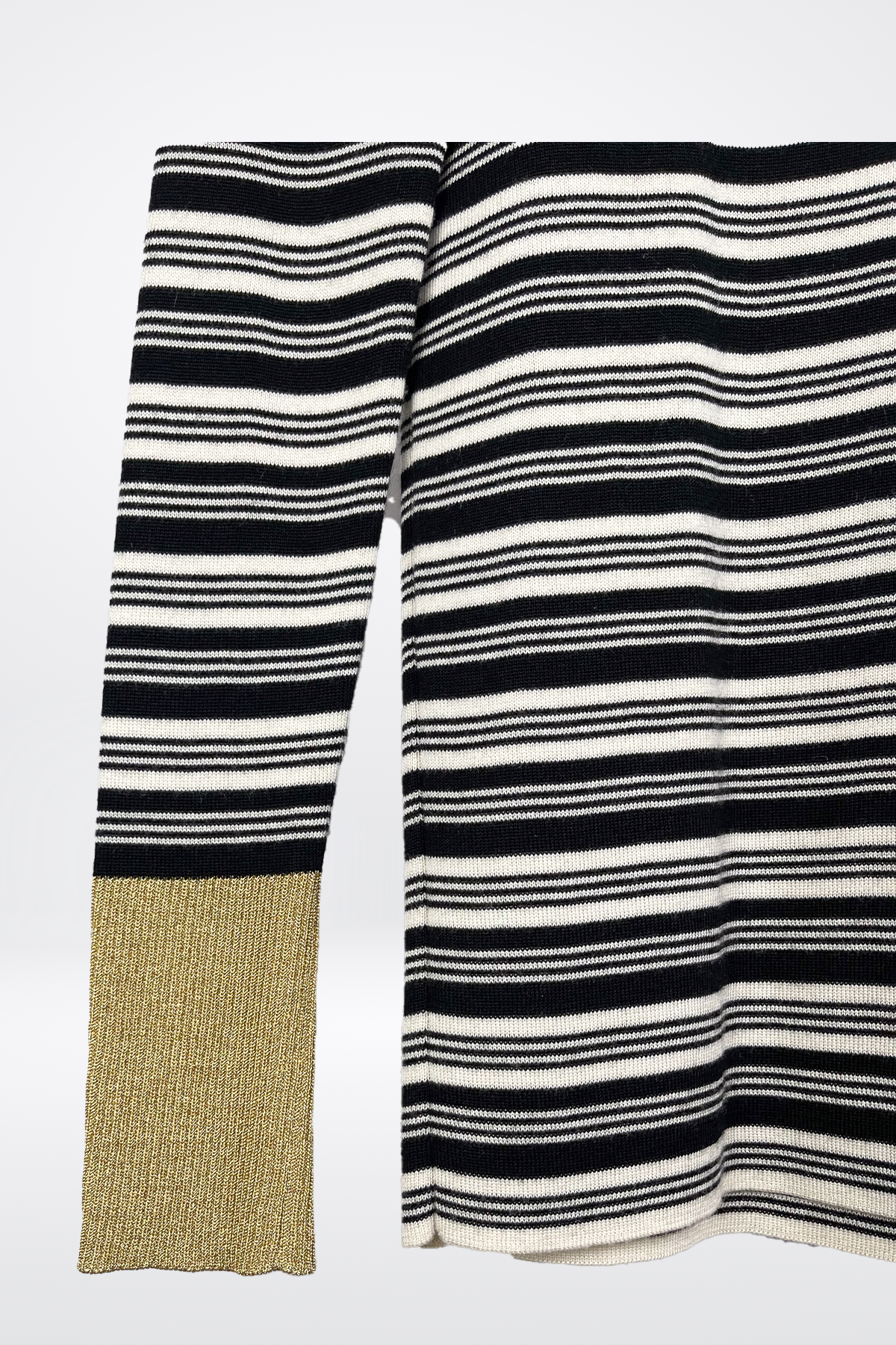 Gucci "Blind For Love" Striped Cashmere Sweater