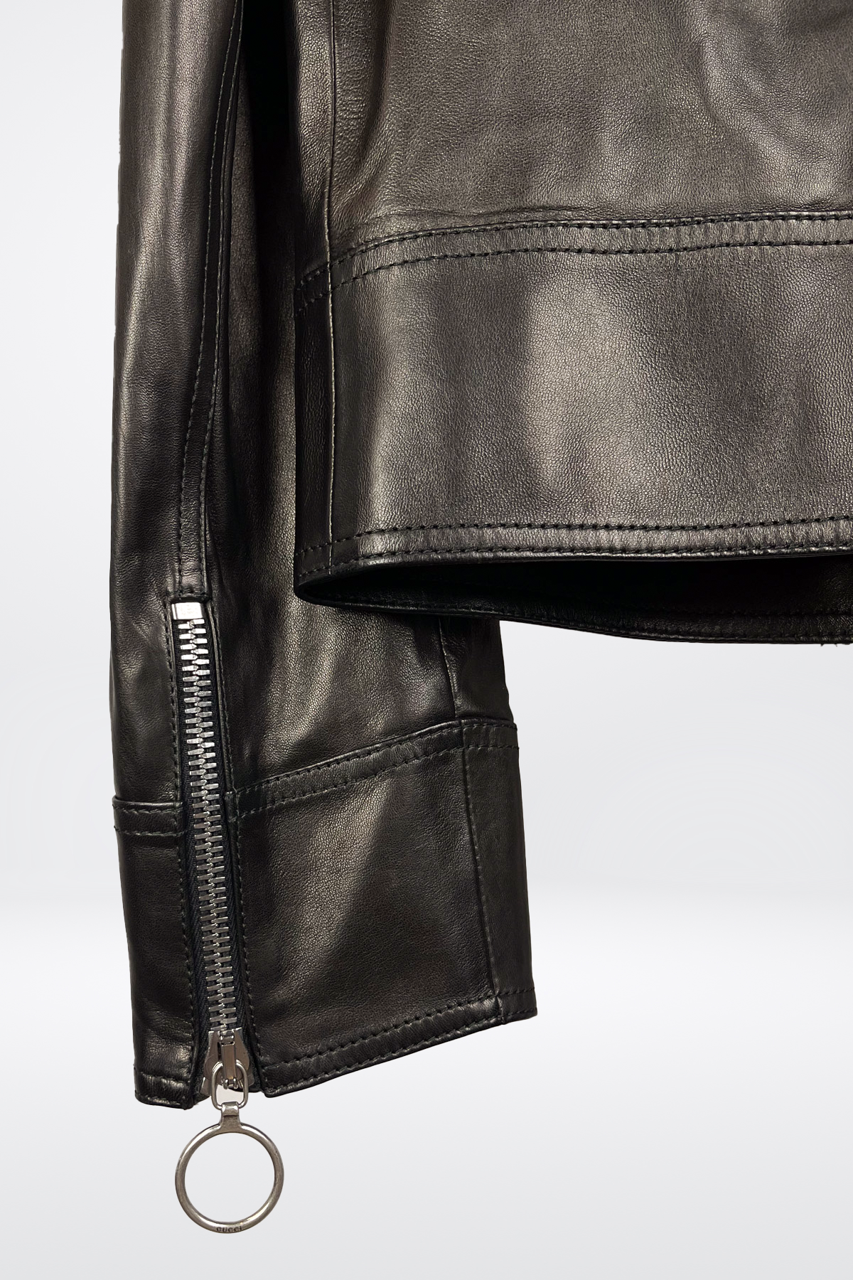 Gucci Lamb Leather Biker Owl Embellishment Jacket NWT